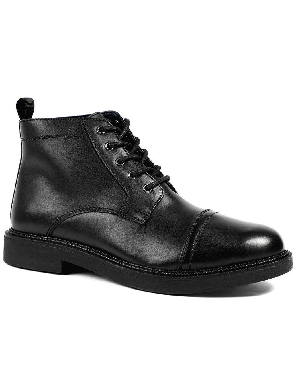 Jones Bootmaker Black Giuseppe Lace Up Leather Boots for men