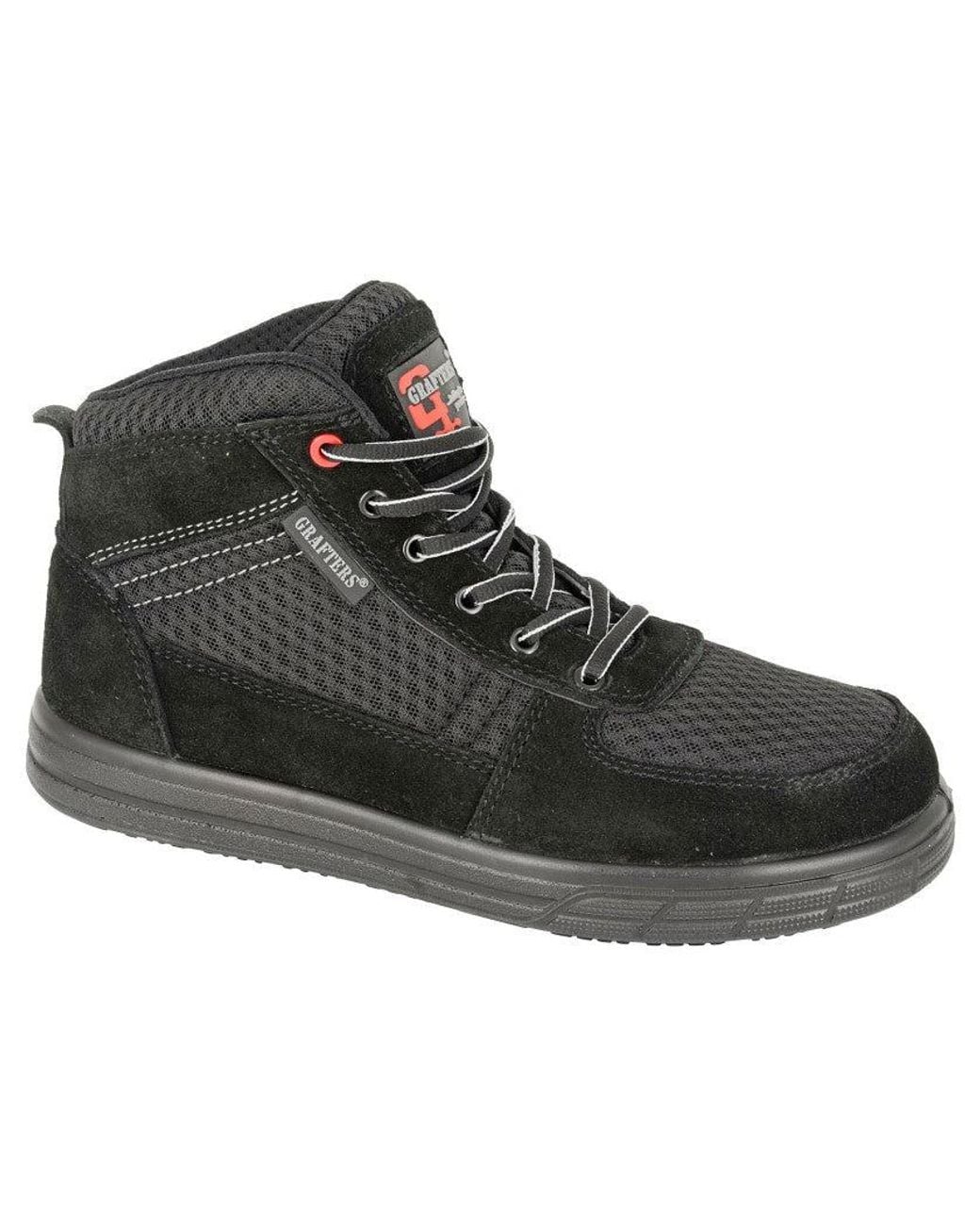 Grafters Black Terry Safety Boots Textile for men
