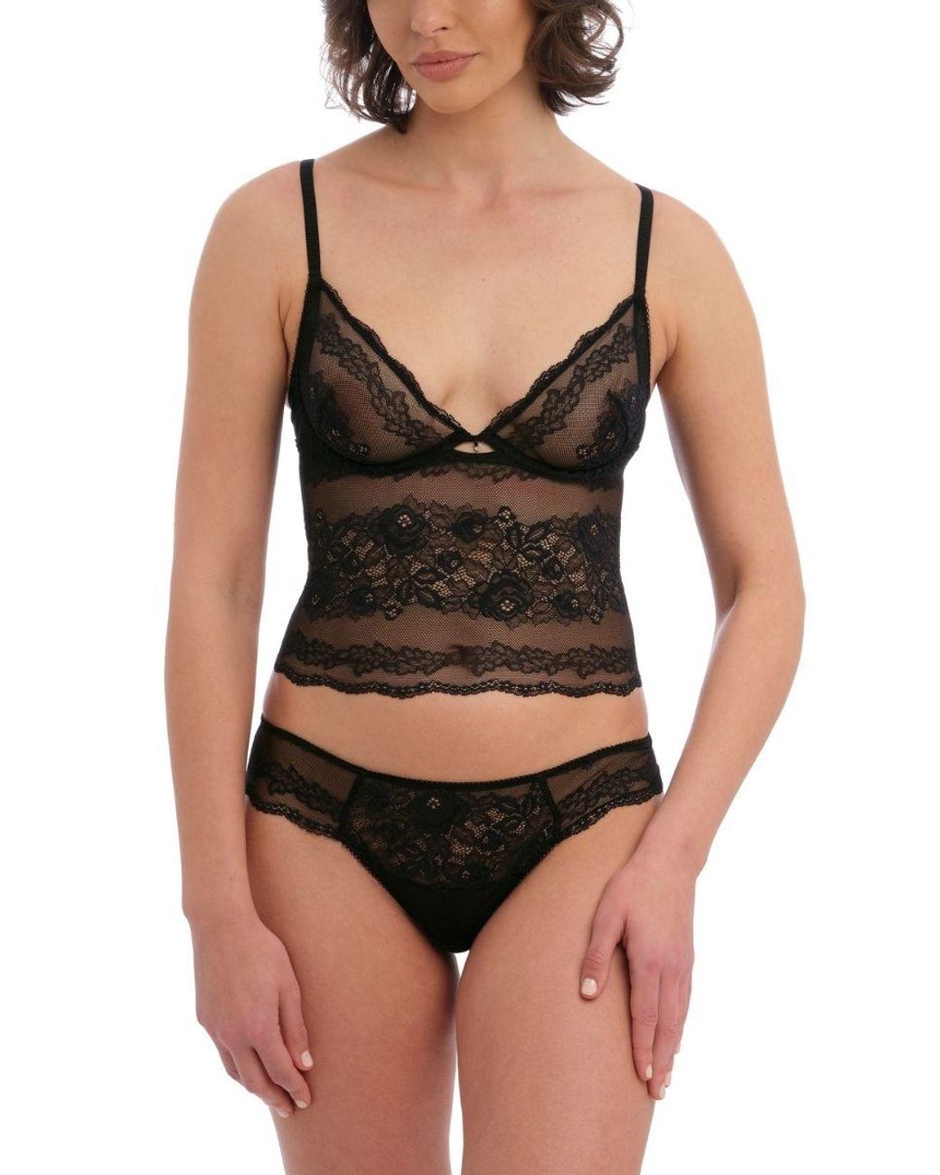 Wacoal Black Ravissant Longline Bralette
