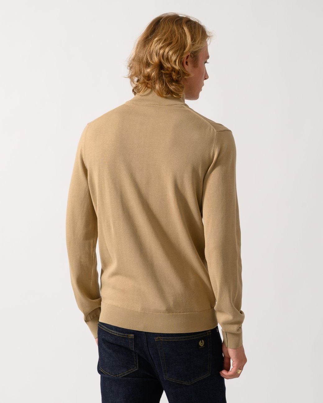 Lacoste Natural Long Sleeve Logo Detail Sweatshirt for men