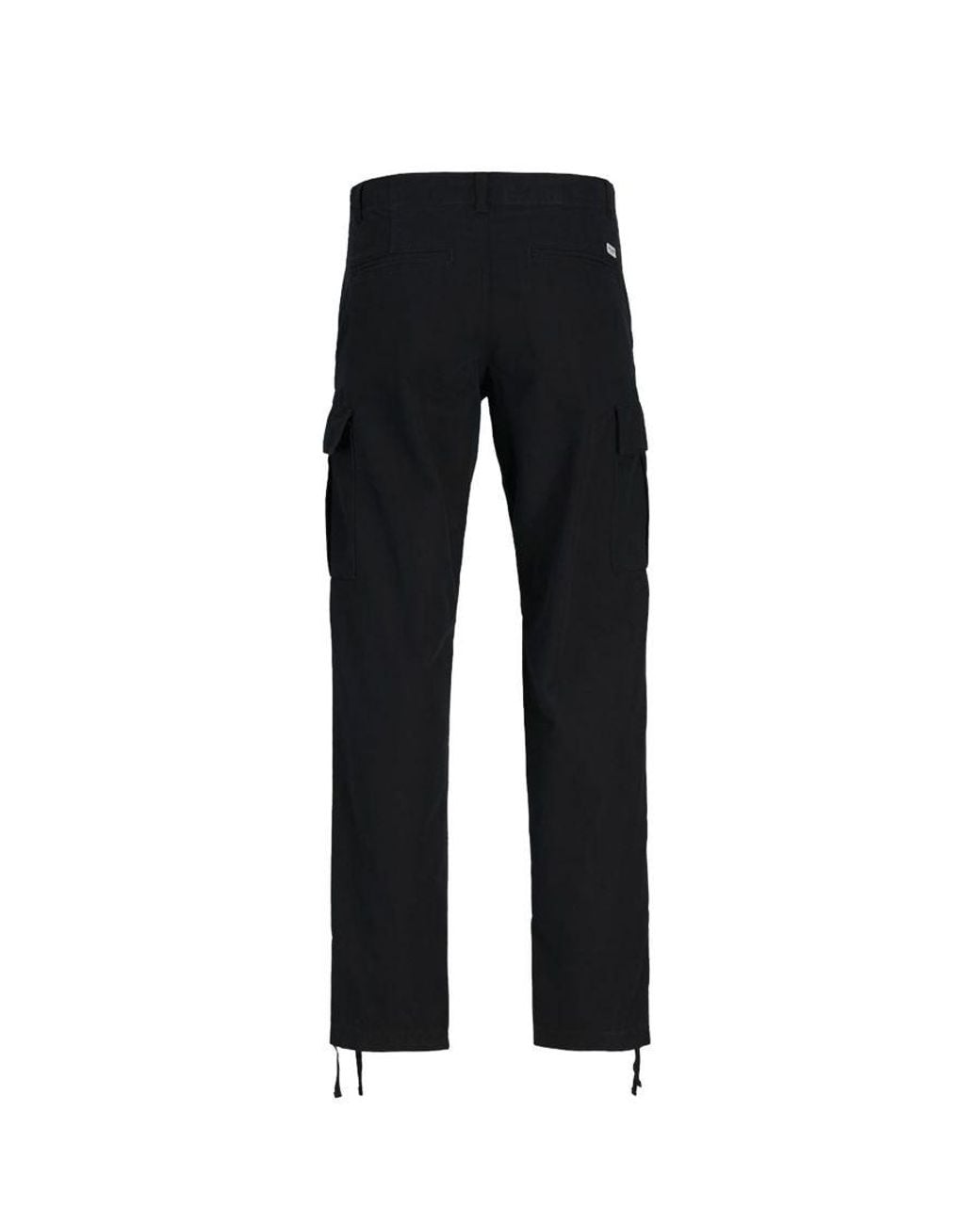Jack & Jones Black Cargo Combat Trousers for men