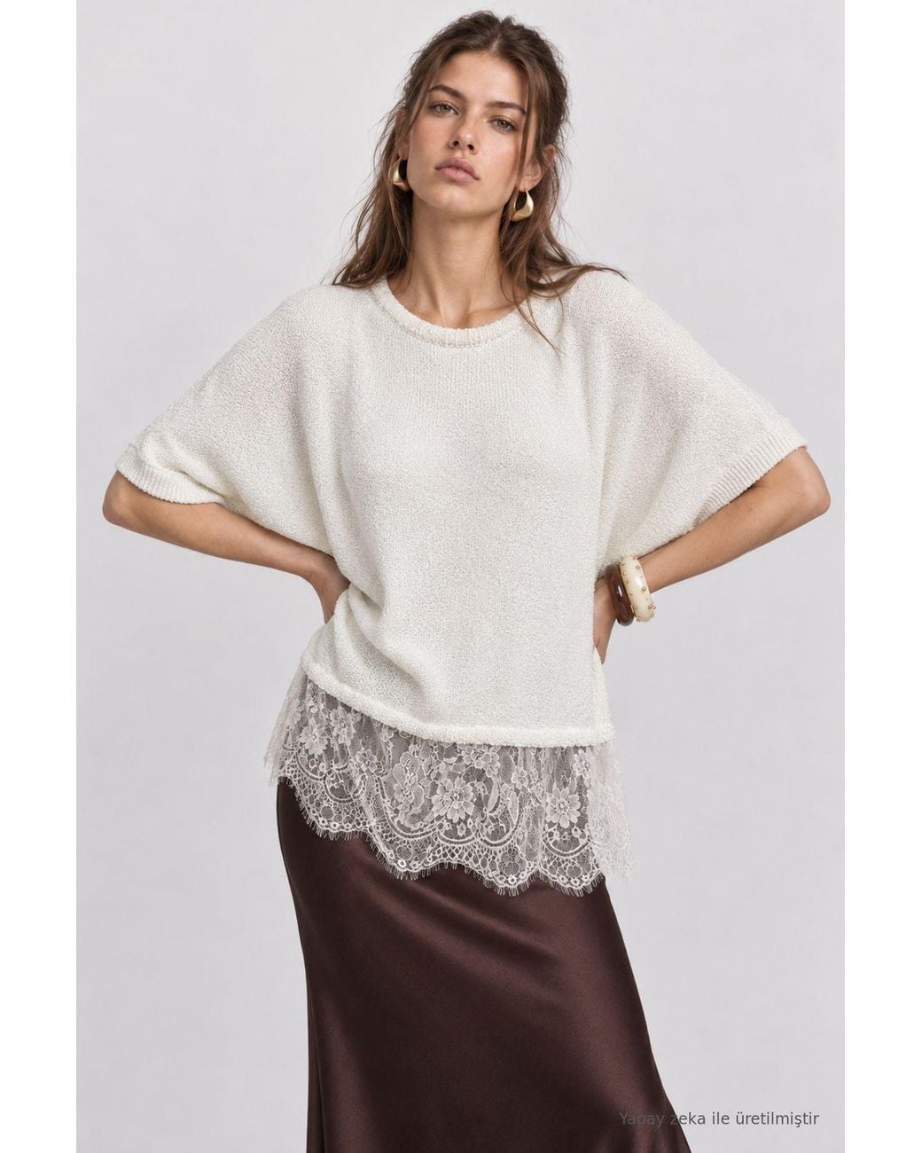 Happiness İstanbul Natural Blouse