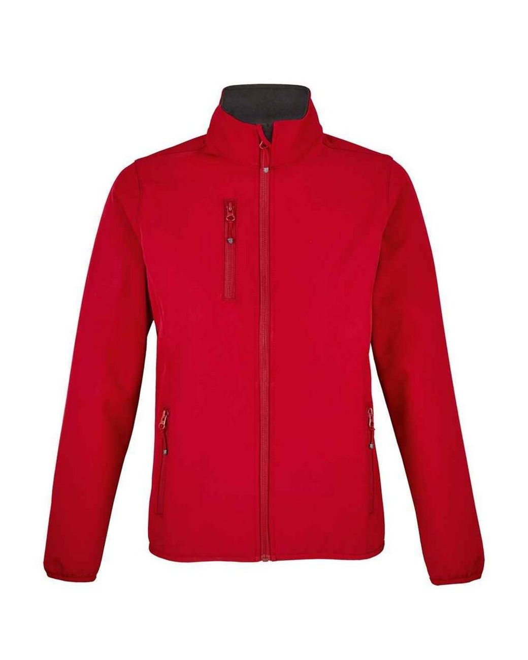 Sol's Red Ladies Falcon Softshell Recycled Soft Shell Jacket (Pepper)