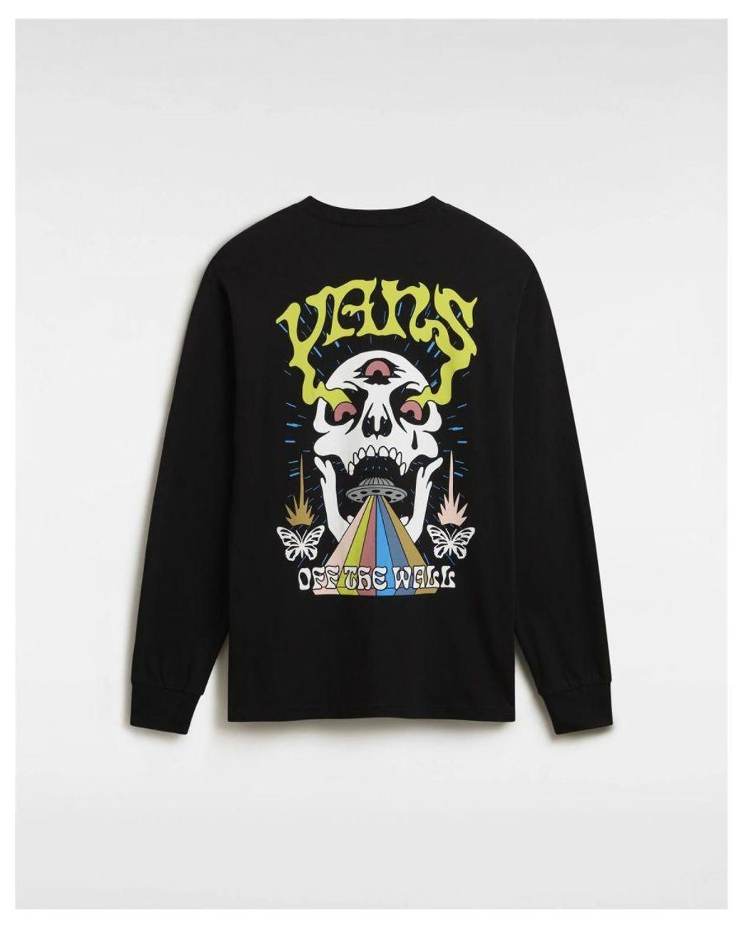 Vans Black Skull Sauce Long Sleeve T-Shirt for men