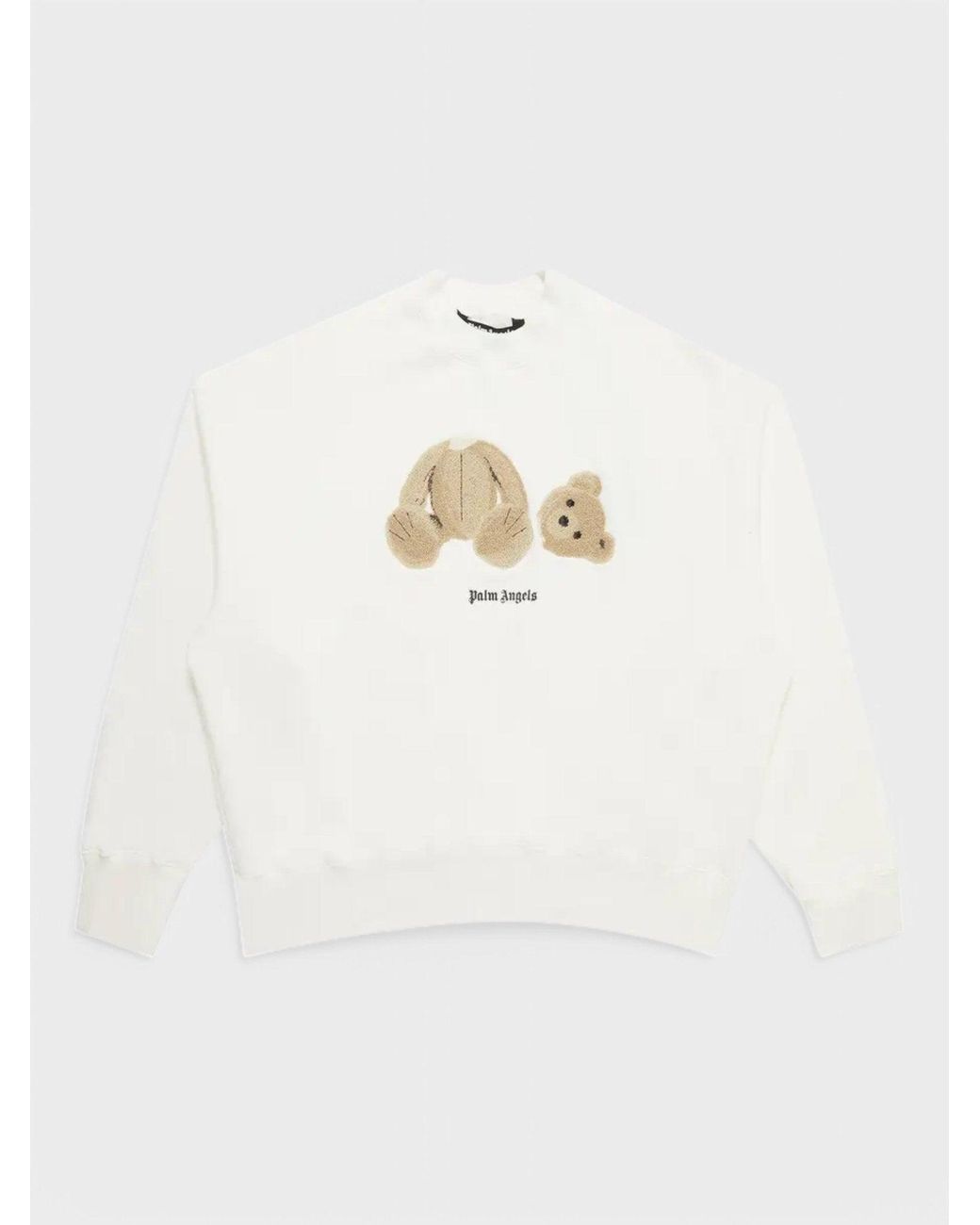 Palm Angels White Bear Crewneck Off for men