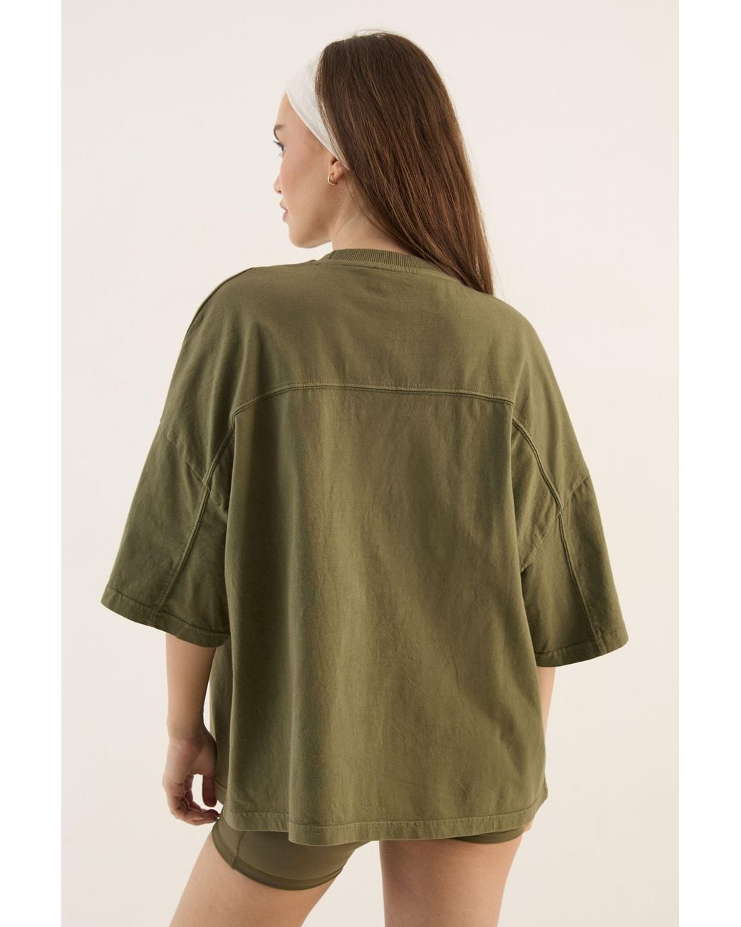 DSGN Studio Green Heavyweight Washed Oversized Short Sleeve T-Shirt