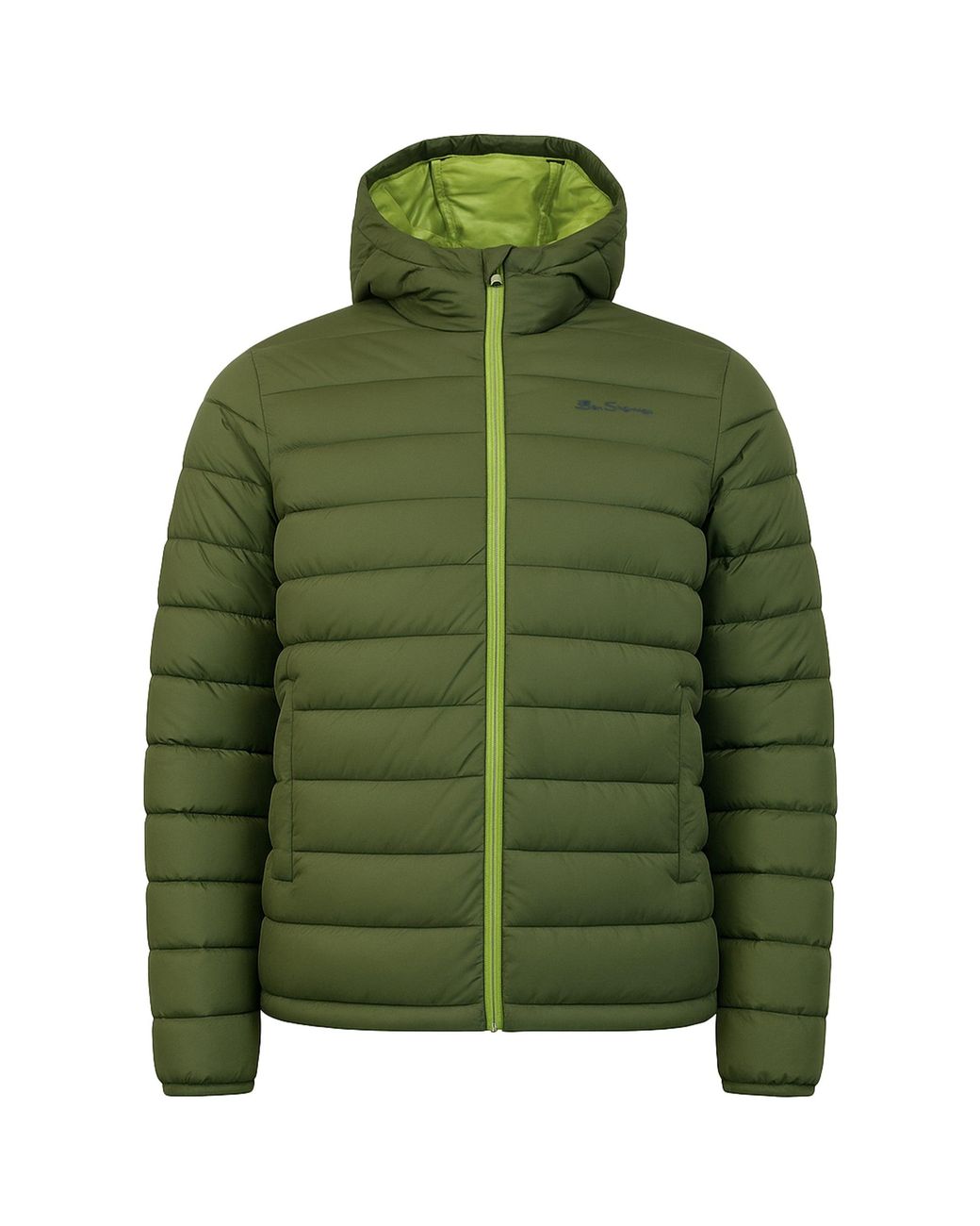 Ben Sherman Green Signature Padded Jacket Polyamide for men