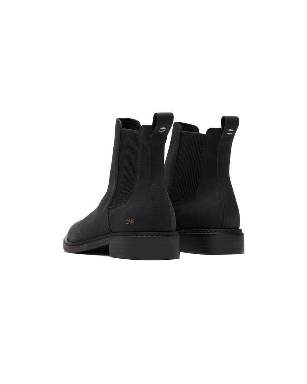 TOMS Black Charlie Leather Boots Material_Leather1
