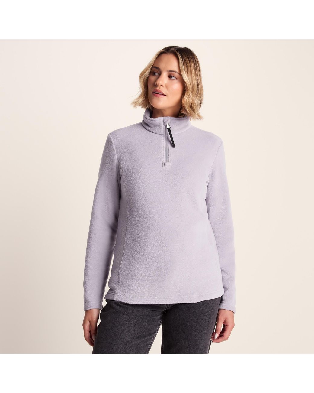 TOG24 Purple Revive Fleece Zip Neck