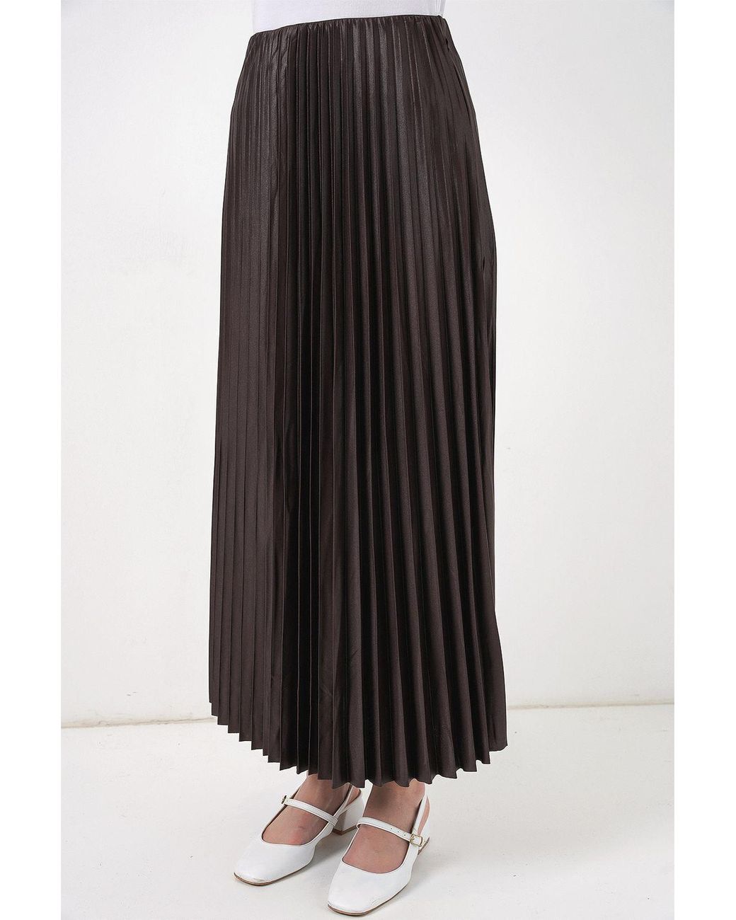 Bigdart Black High Waist Maxi Skirt With Ruffle Detail