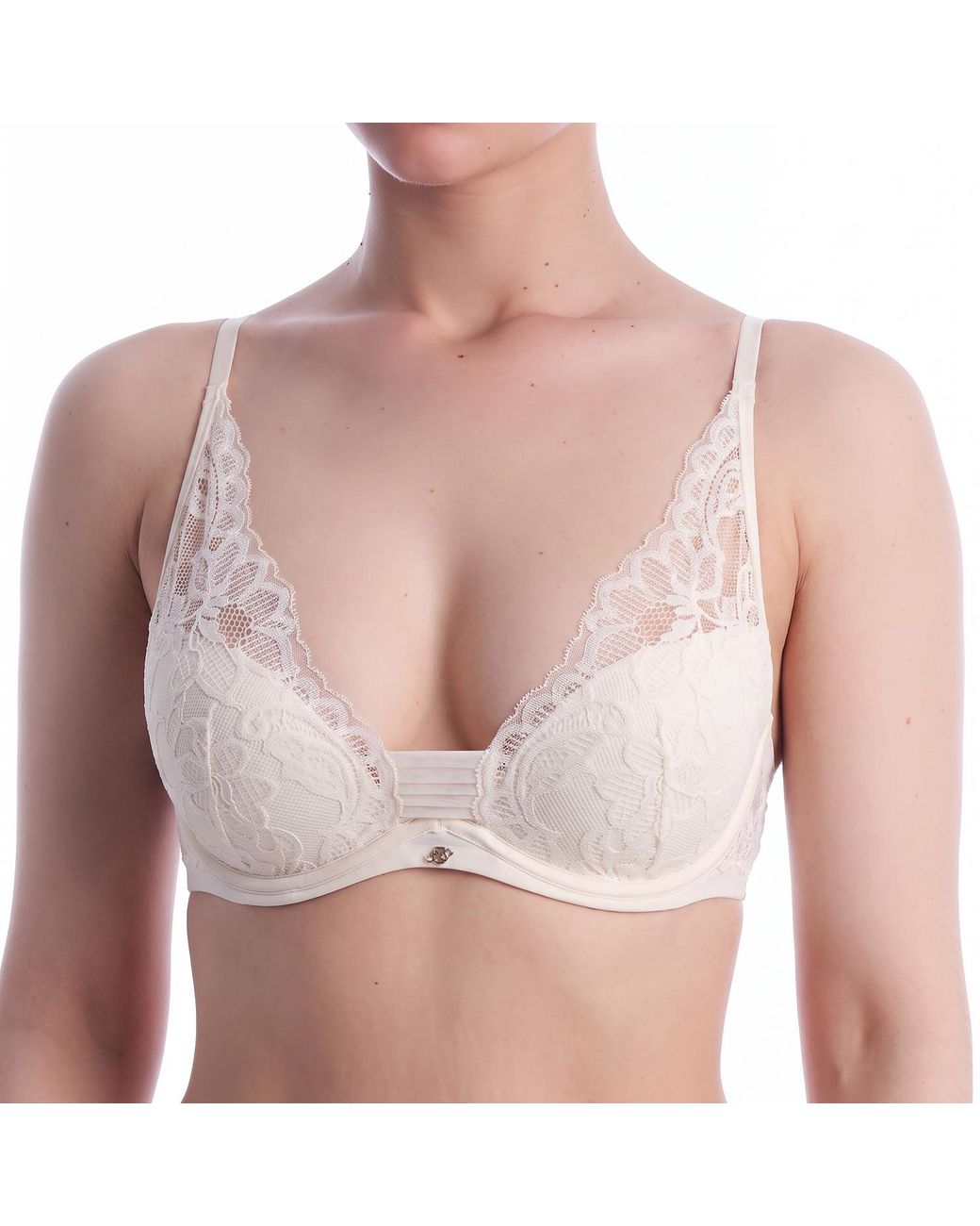 Boss White Underwire Lace Bra 50556192