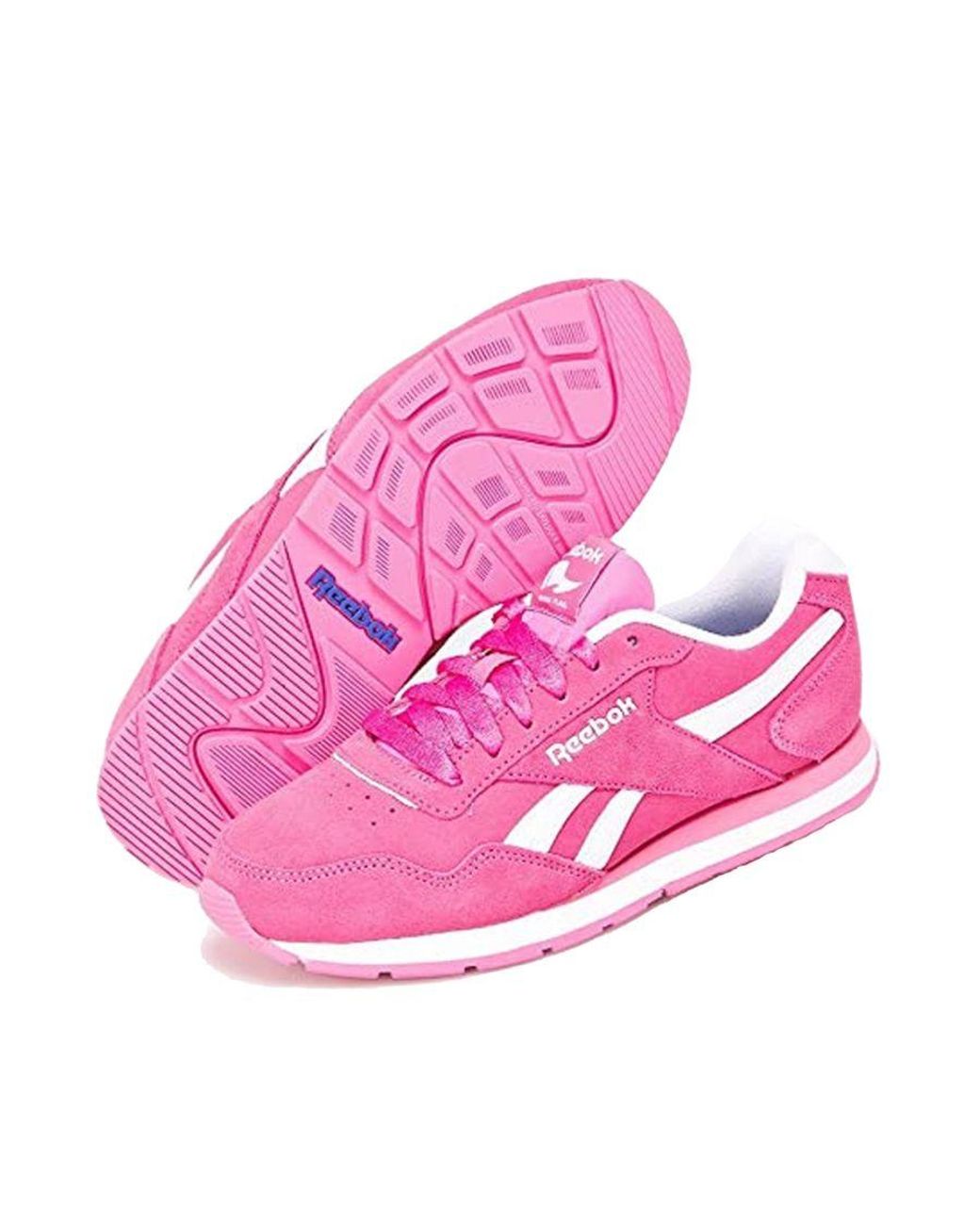 Pink reebok trainers deals
