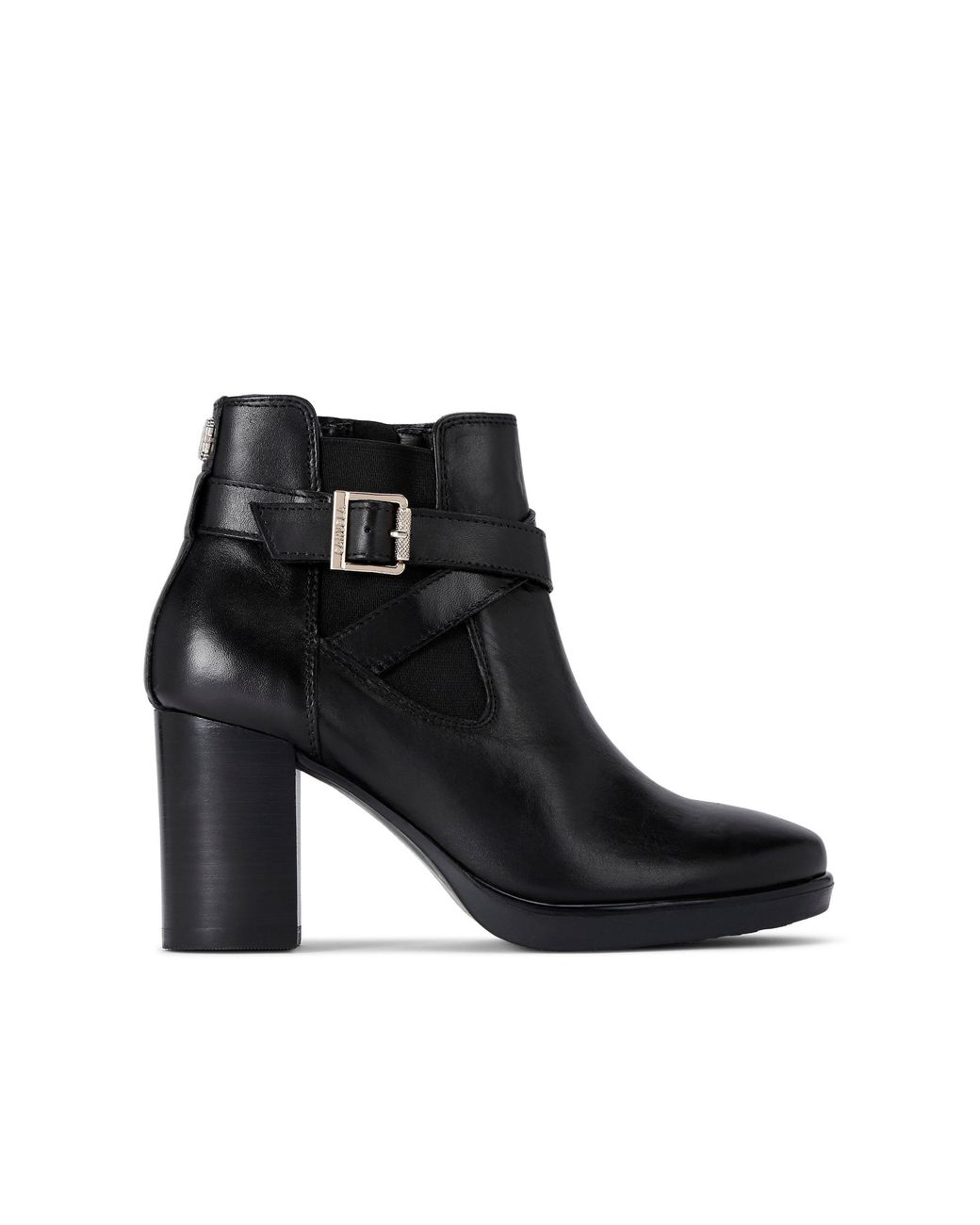 Carvela Kurt Geiger Black Leather Ankle Wide Fit Boots
