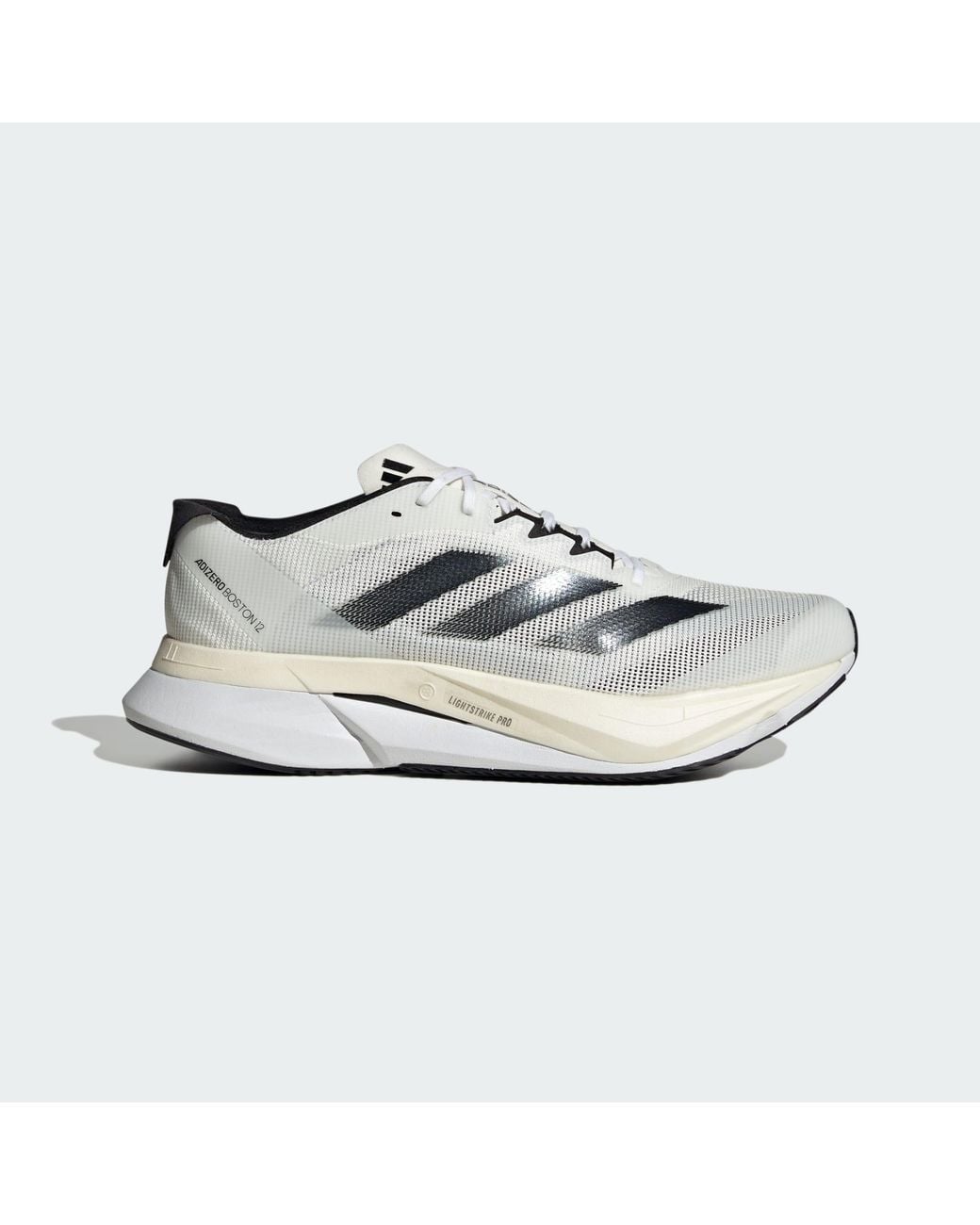 Adidas Originals White Adizero Boston 12 Shoes for men
