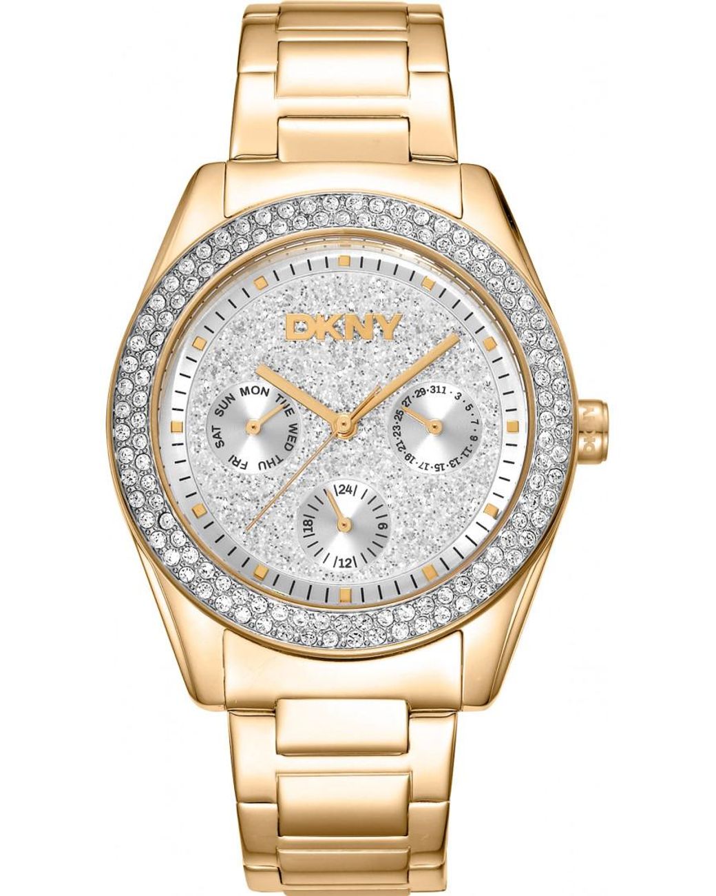 DKNY Metallic Dk1L078M0025 Ladies Chambers Glitz Watch