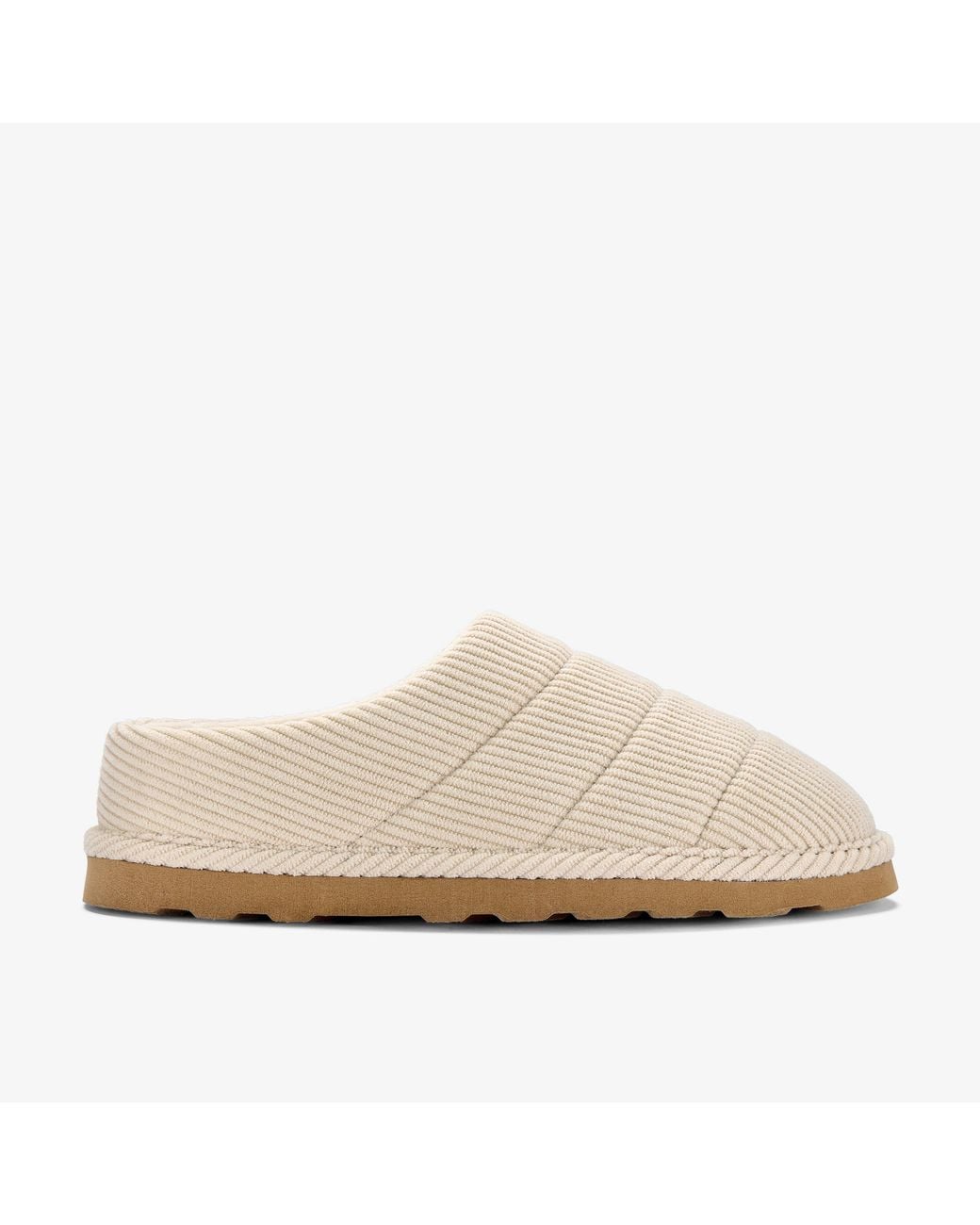 Clarks White Adyin Soft Cream Slippers
