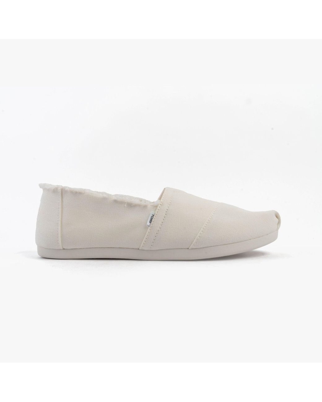 TOMS White Alpargata Classic Espadrille Textile