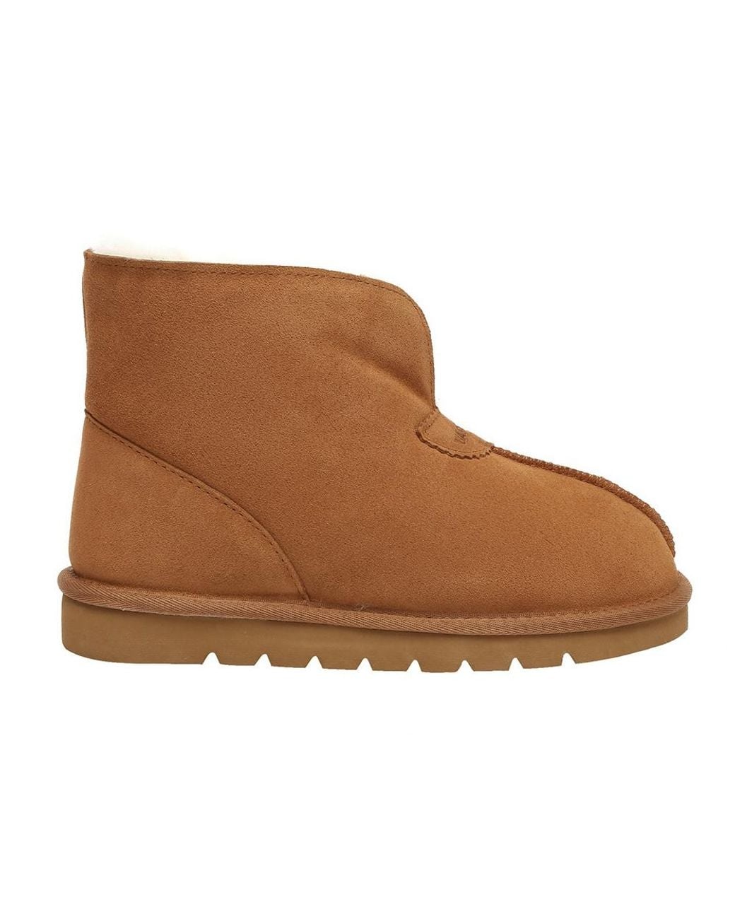EVER AU Brown Owl Ankle Slippers