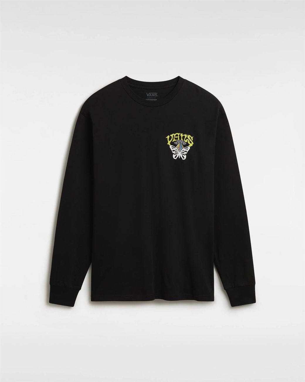 Vans Black Skull Sauce Long Sleeve T-Shirt for men