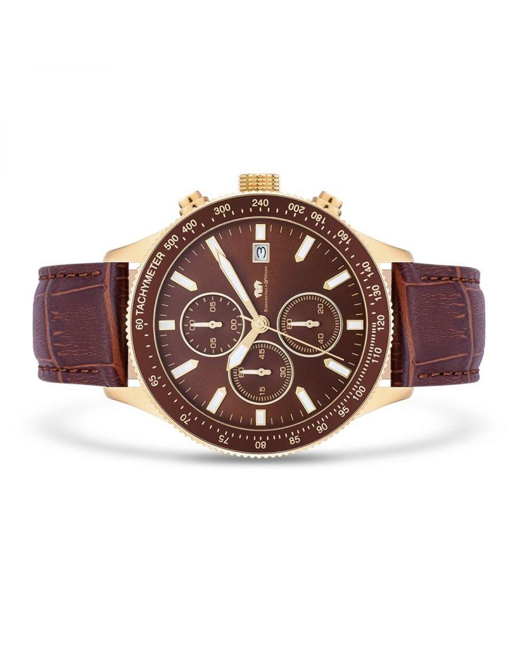 Rhodenwald & Söhne Metallic Stainless Steel Watch 43Mm for men