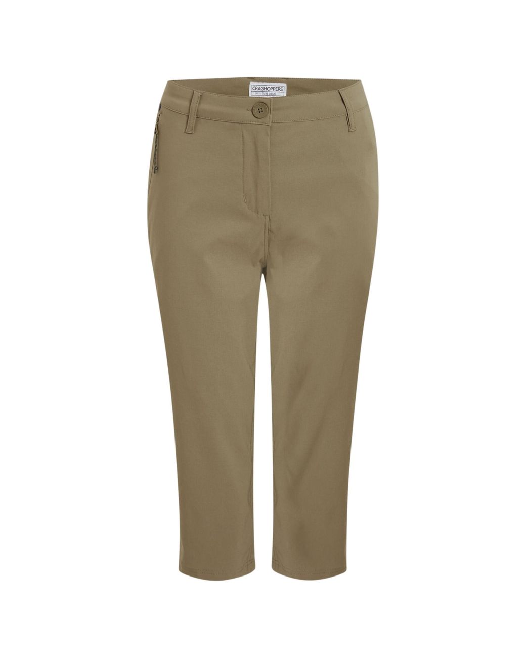 Craghoppers Green Ladies Kiwi Pro Iii Cropped Trousers (Cardamom)