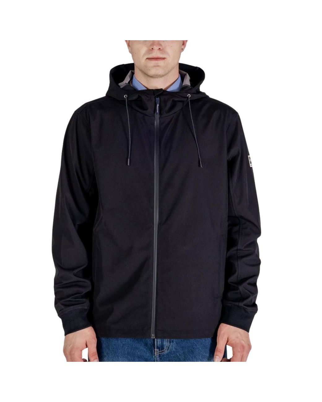 Aquascutum Blue Active Hooded Stretch Windbreaker Jacket for men