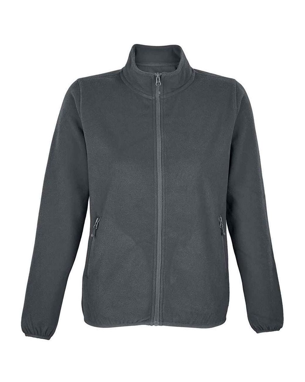 Sol's Gray Ladies Factor Microfleece Recycled Fleece Jacket