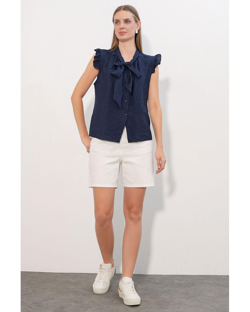 Bigdart Blue Viscose Nylon Shirt