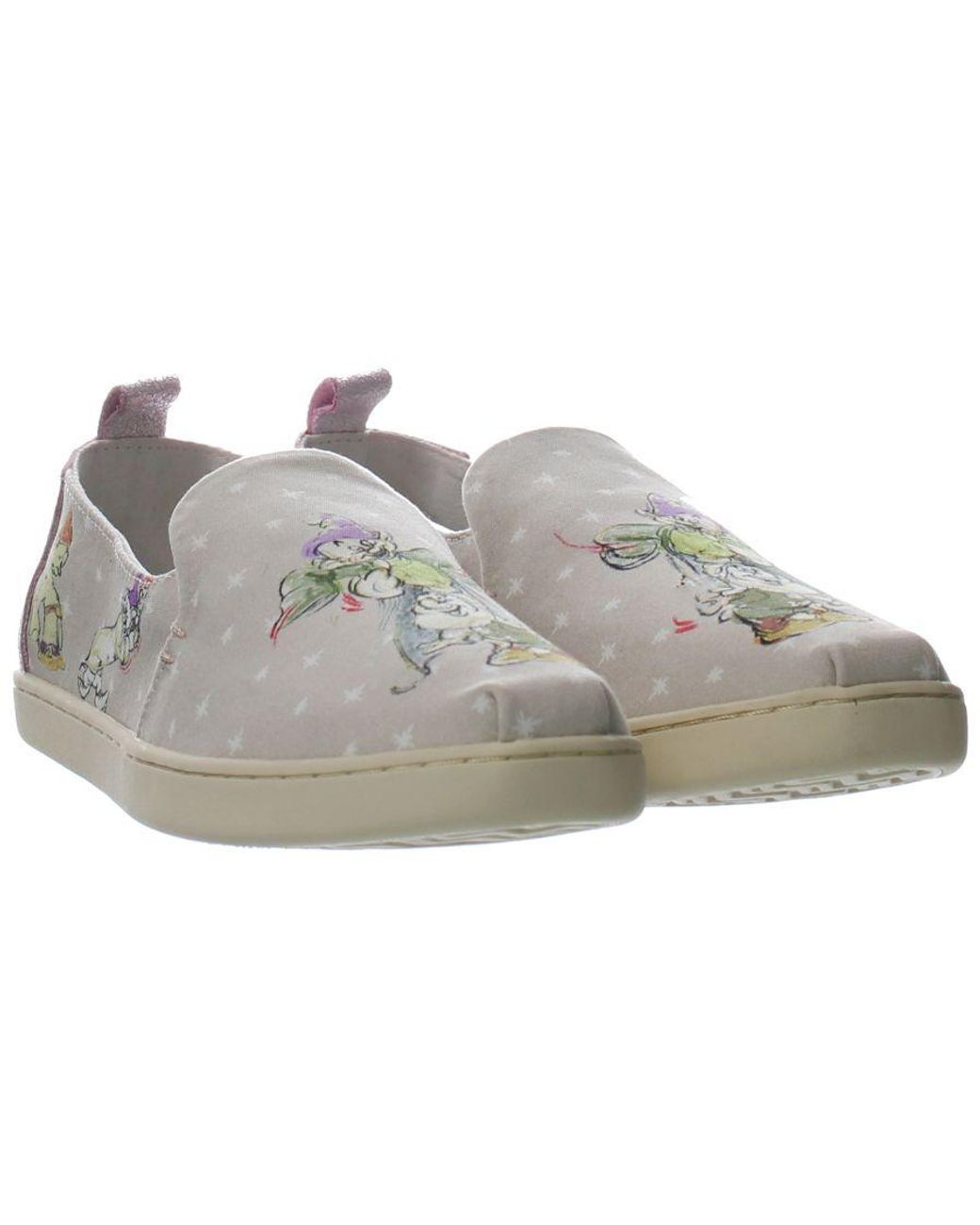 TOMS Gray Deconstructed Alpargata Shoes Canvas
