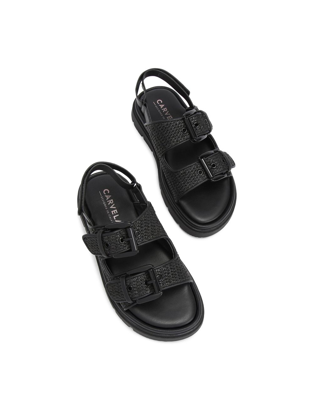 Carvela Kurt Geiger Black Pavilion Slingback Sandals