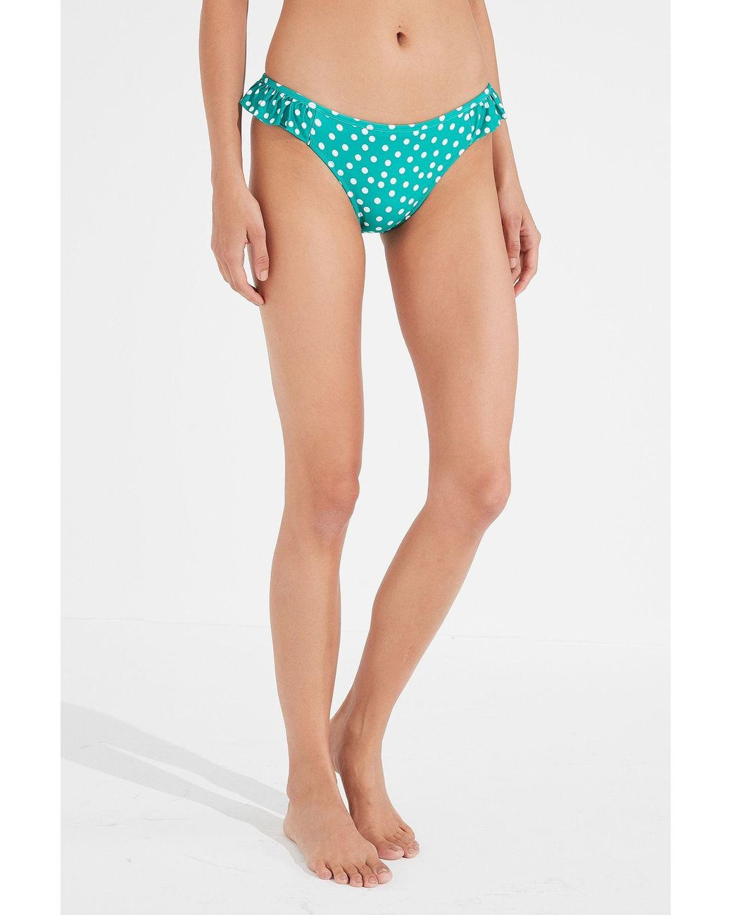 Penti Blue Mid-Waist Polka Dot Hipster Bikini Bottoms