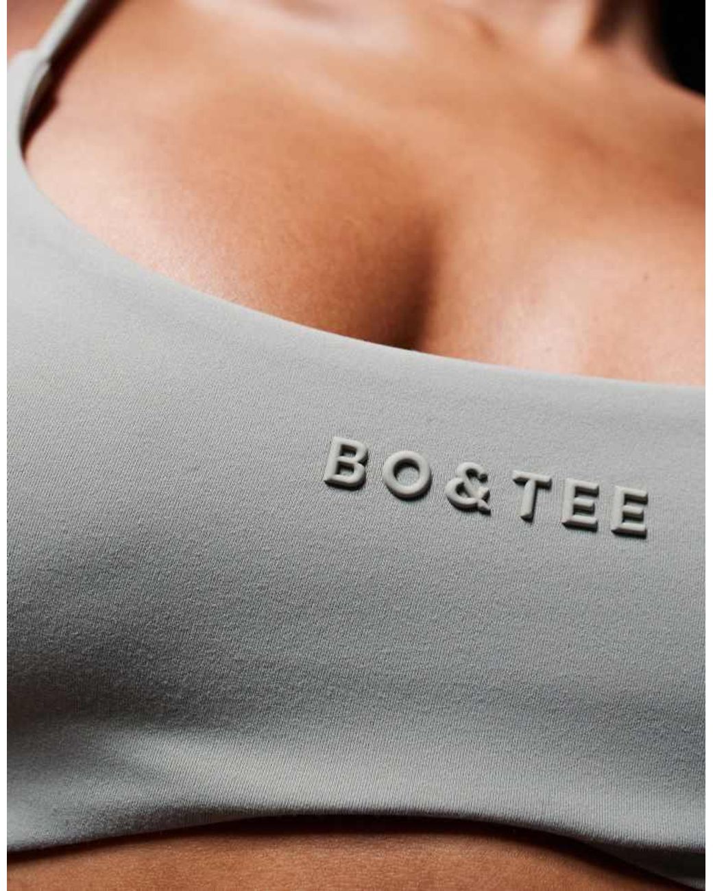 BO+TEE Gray Sports Bra Co-Ord