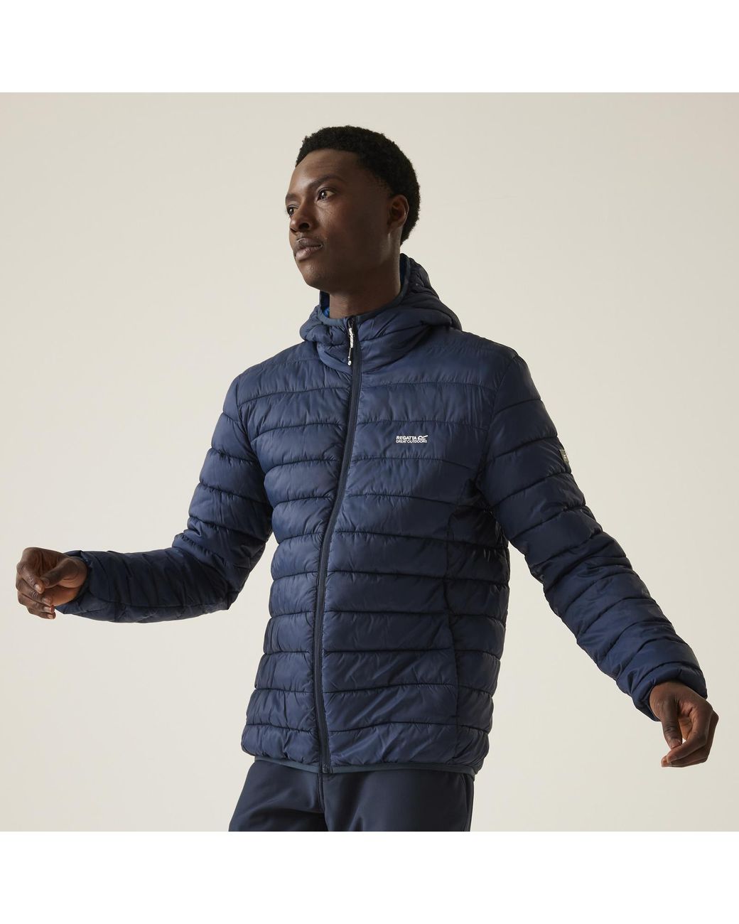 Regatta Blue Marizion Baffled Water-Repellent Jacket Coat for men