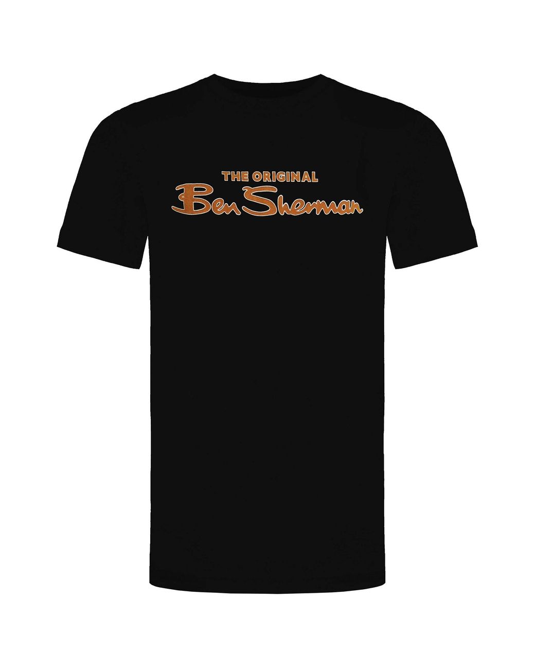 Ben Sherman Black Large Logo T-Shirt Cotton for men