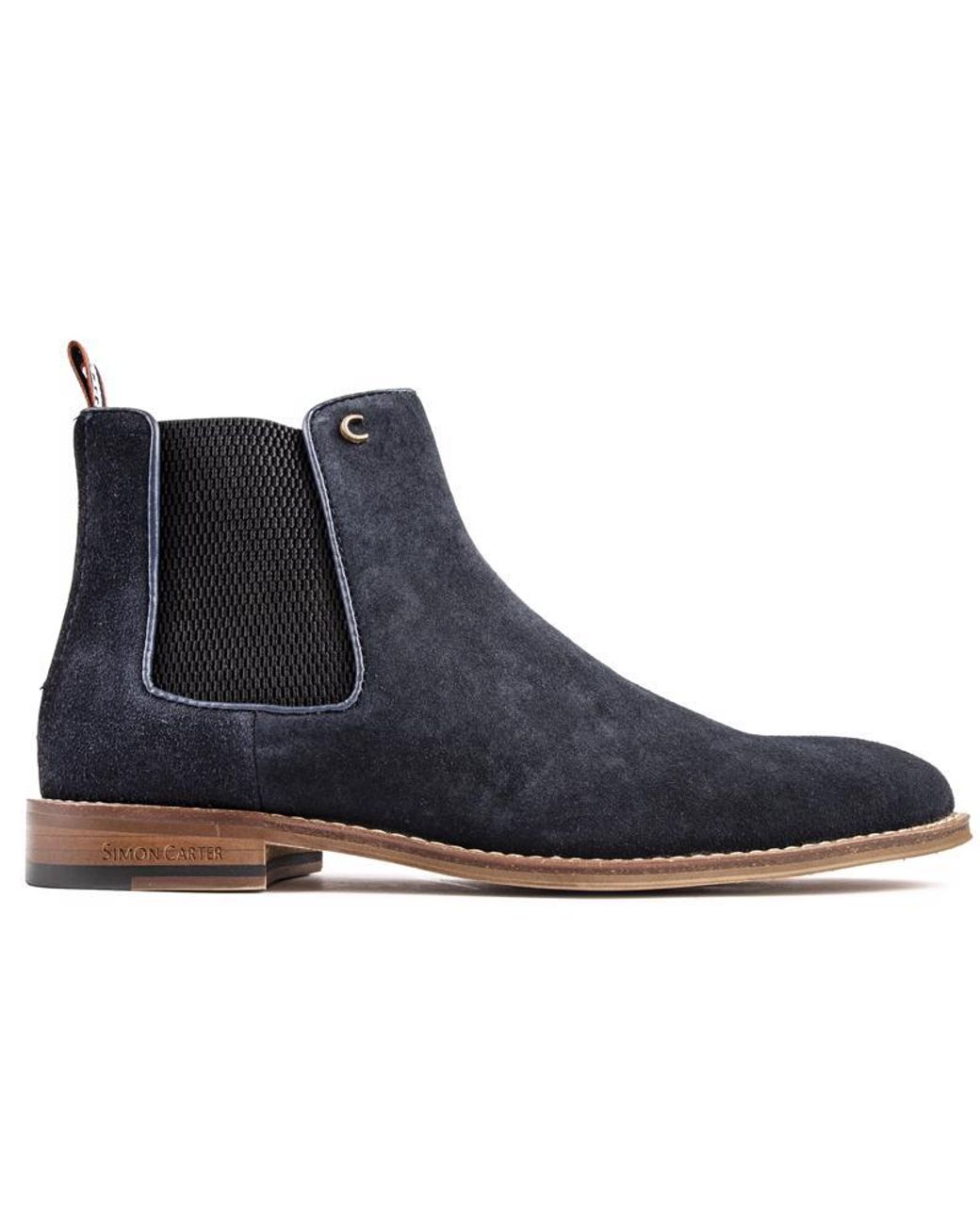Simon Carter Blue Elgar 2 Chelsea Boots for men