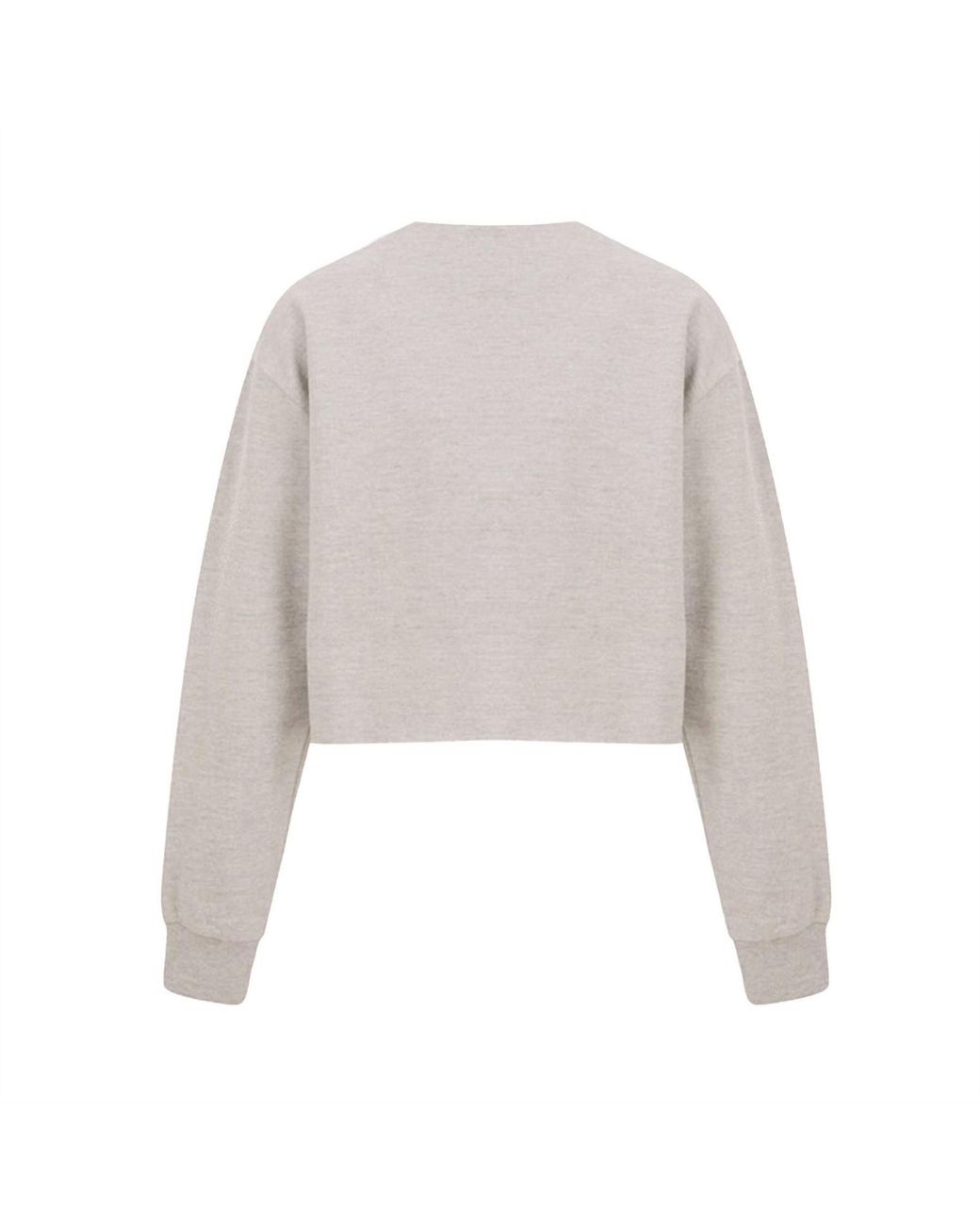 Miso White Cropped Sweatshirt