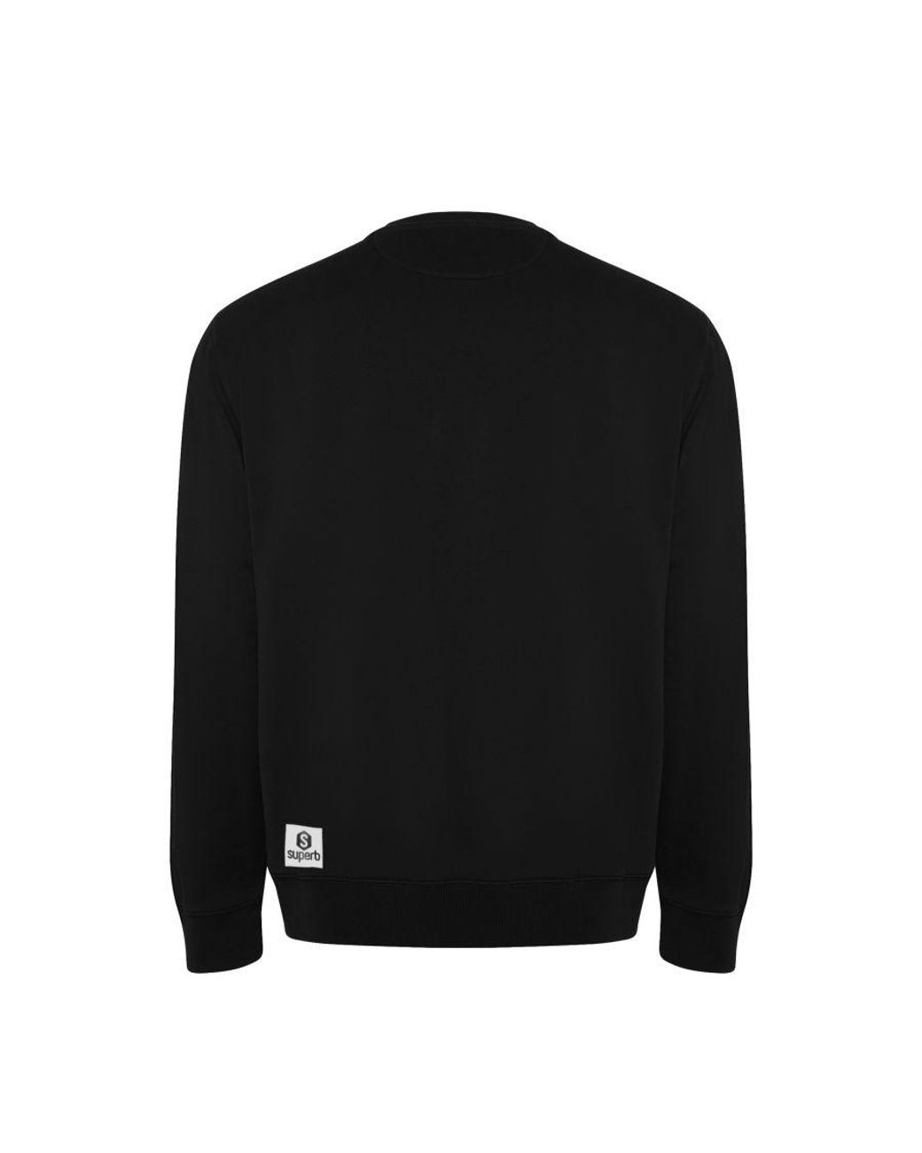 Superb Black New Vintage Sprbsu-001 Long-Sleeved Round Neck Sweatshirt for men