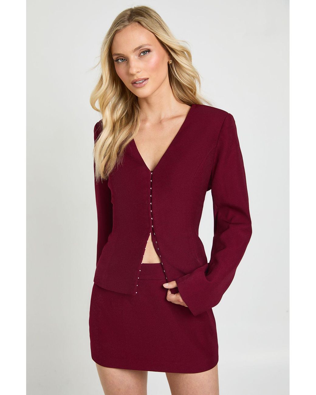 Boohoo Petite Tailored Mini Skirt