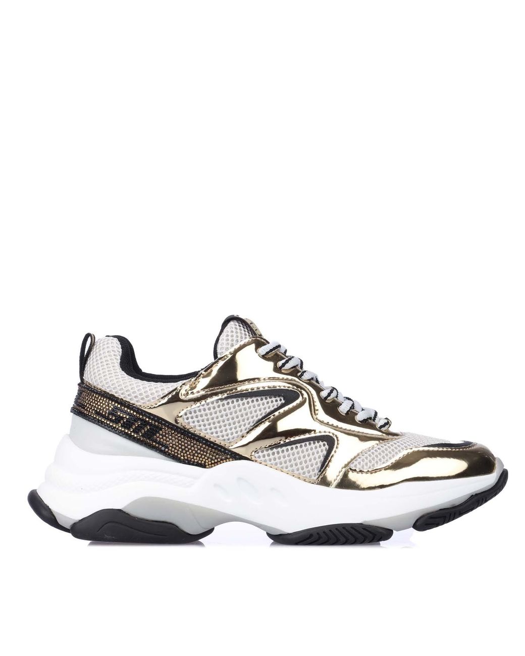 Steve Madden White Medalist2 Trainers