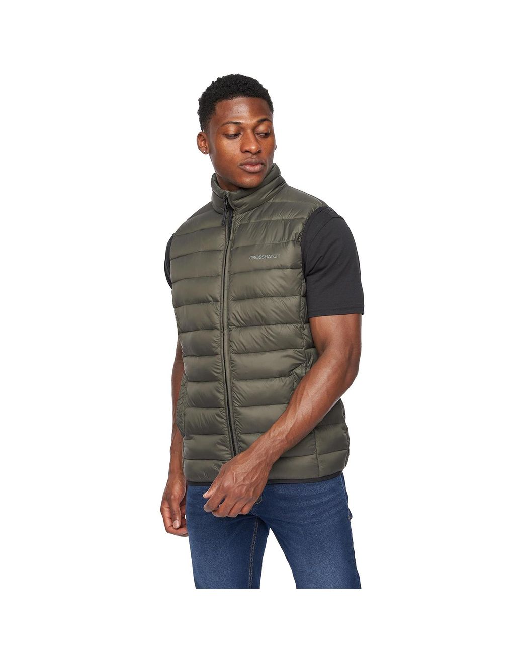 Crosshatch Green Gattering Gilet for men