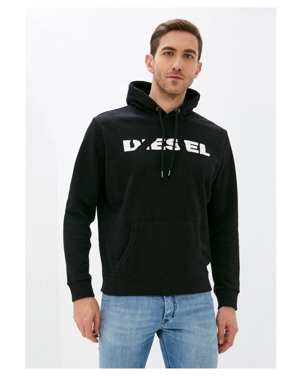 DIESEL S Agnes Bro Sweat Hoodie in Black for Men Lyst UK