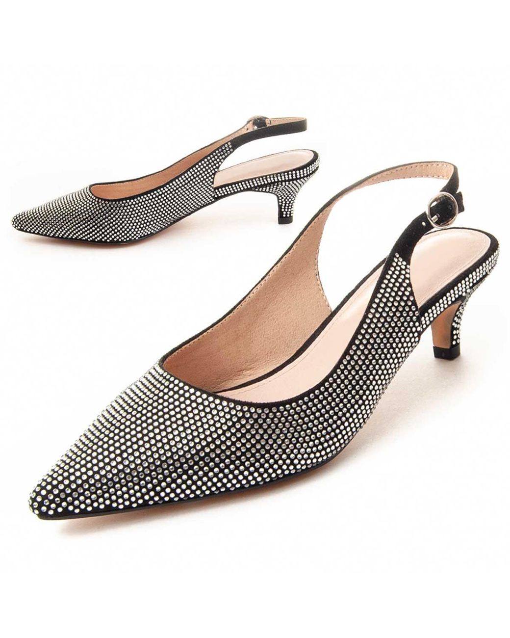 Montevita Black Heel Shoe Festshoe5