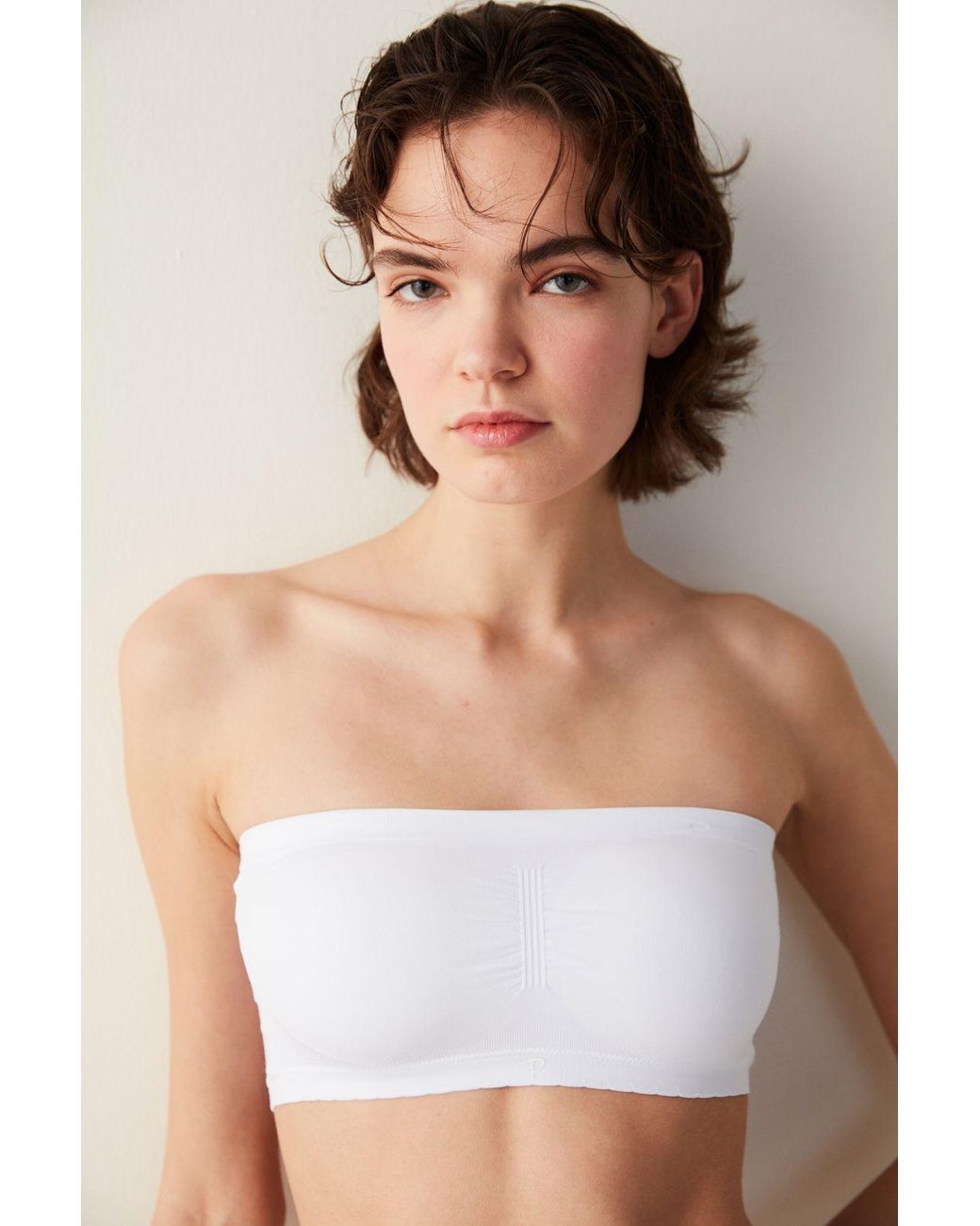 Penti Afneembare Gebreide Bralette in het Natural