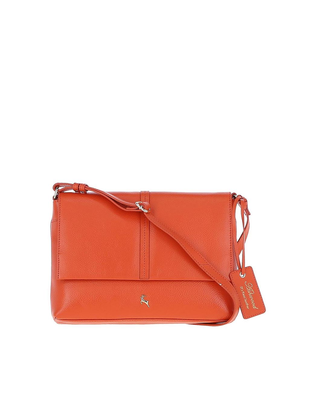 Ashwood Leather Orange "Candy" Shoulder Bag