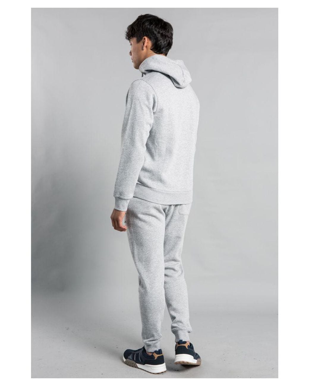 Tokyo Laundry Gray Cotton Drawstring Loungewear Set for men