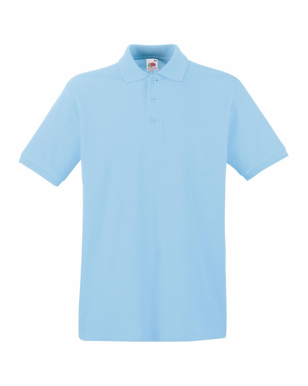 Fruit Of The Loom Blue Premium Short Sleeve Polo Shirt for men