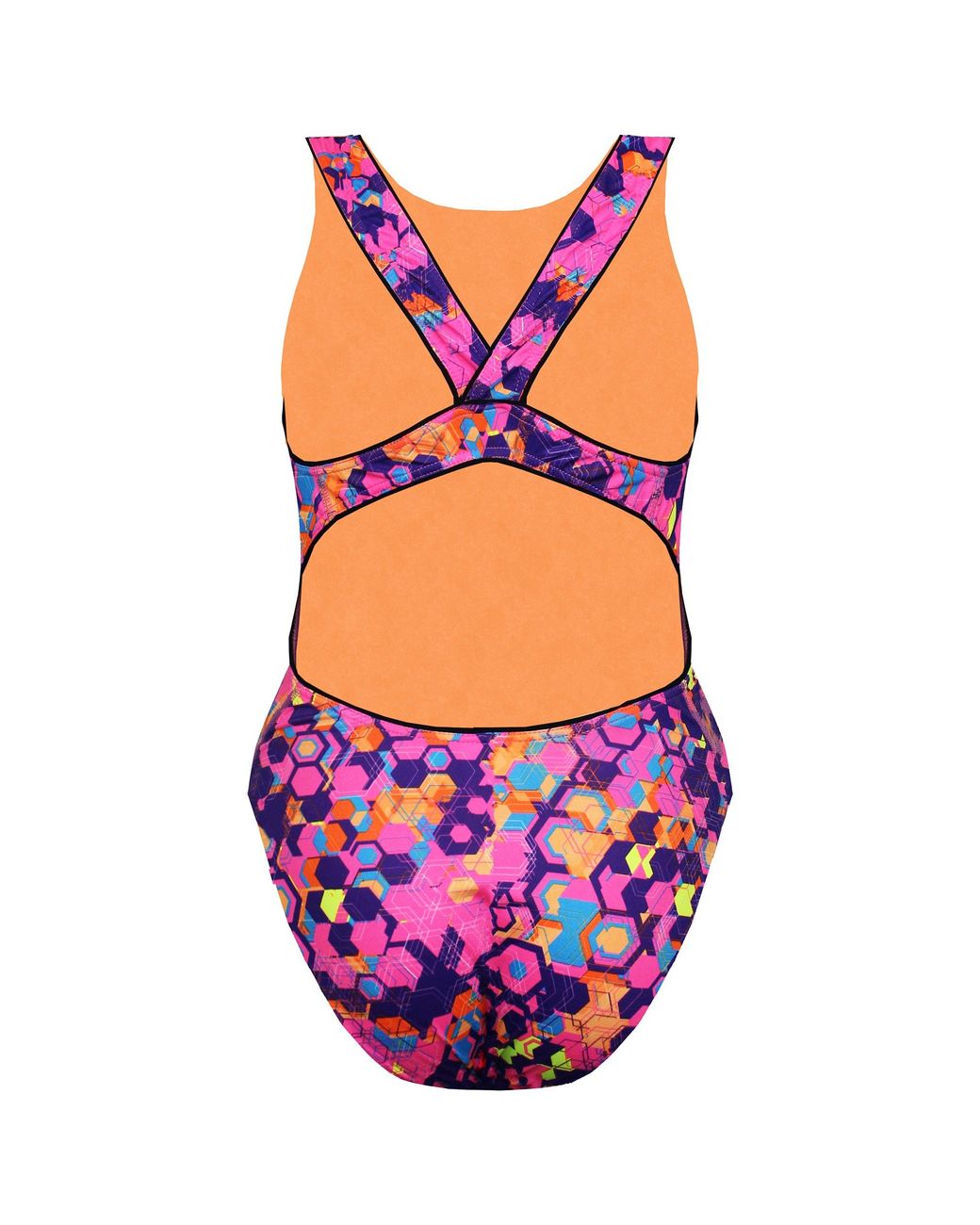 Maru Pink Hex Pacer Vault Back Swimsuit