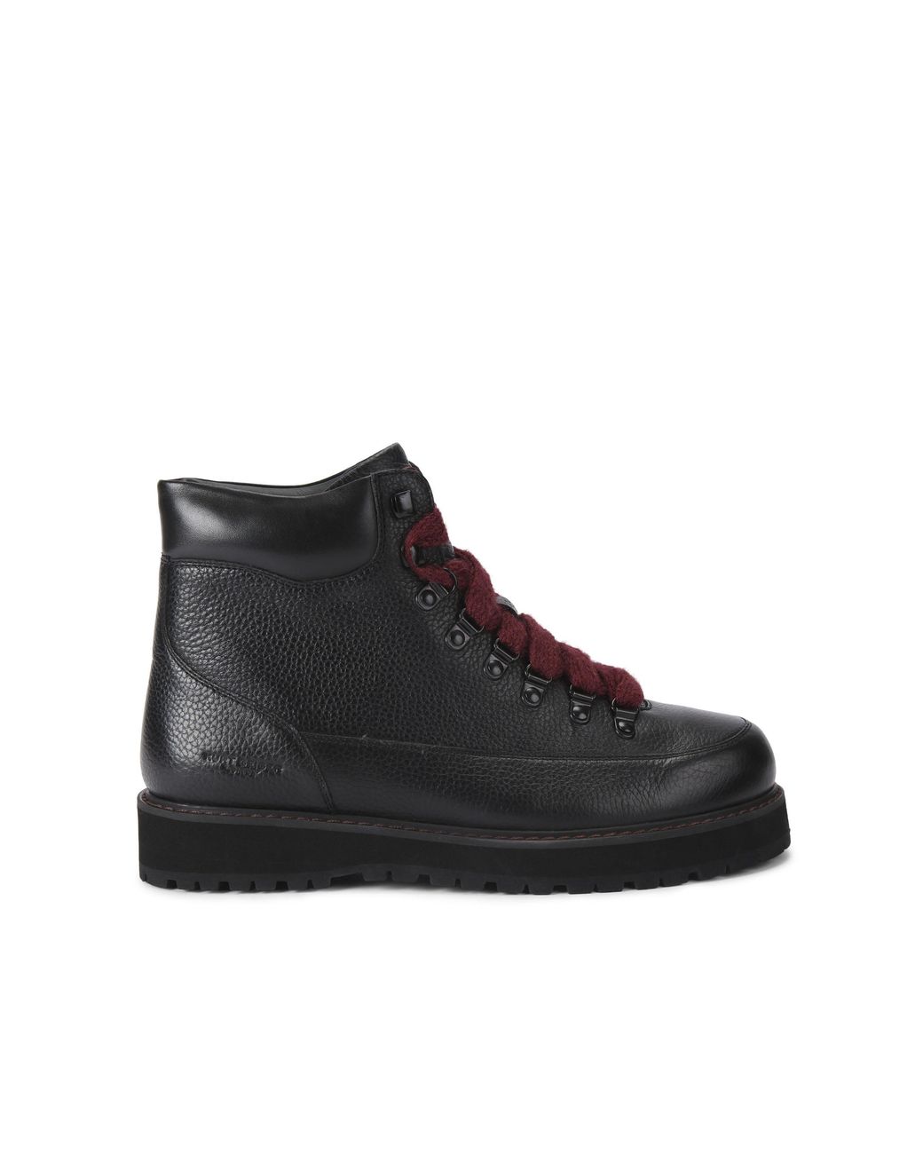 Kurt Geiger Black Leather Chiltern Hiker High Boots for men