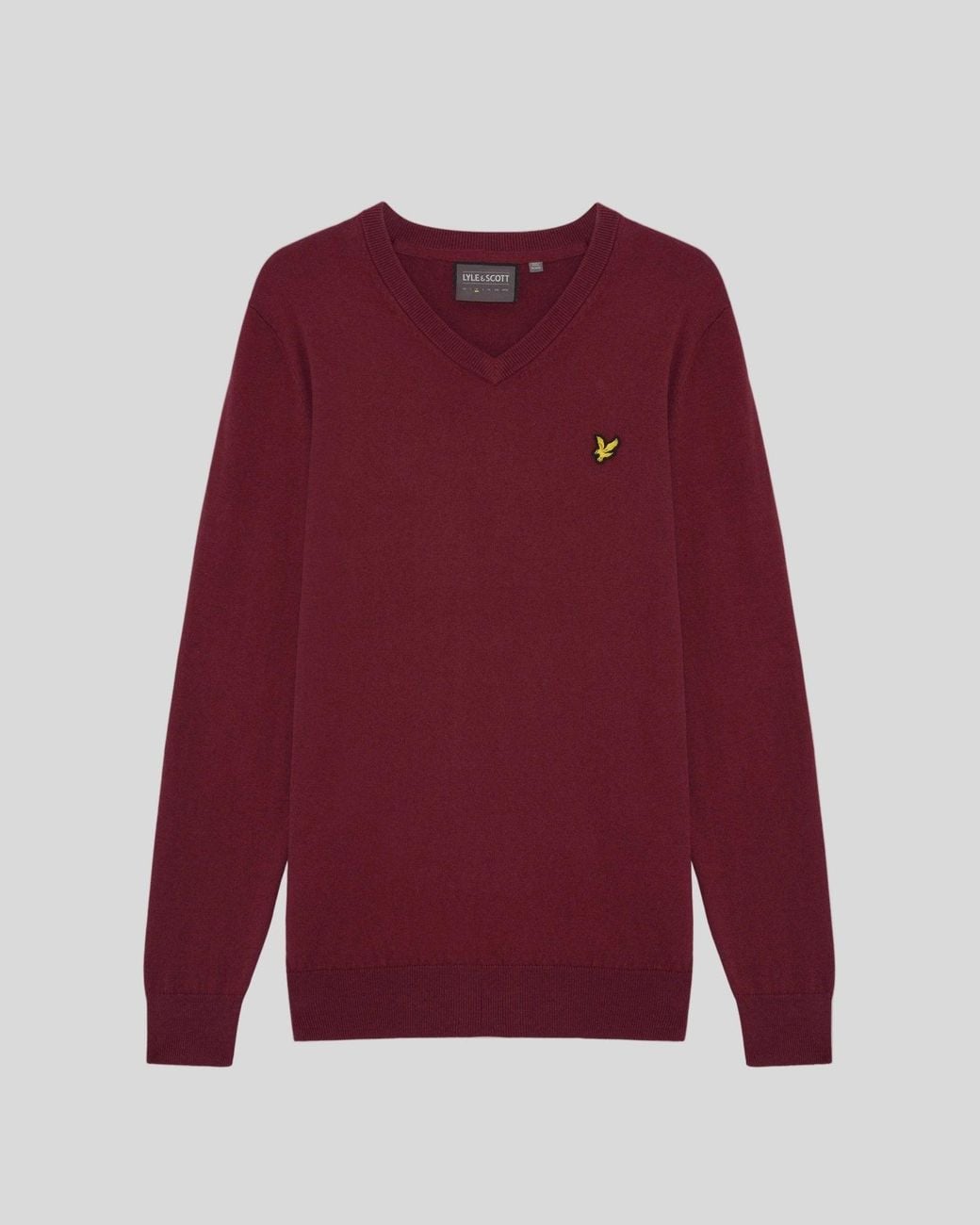 Lyle & Scott Red Golf V Neck Pullover for men
