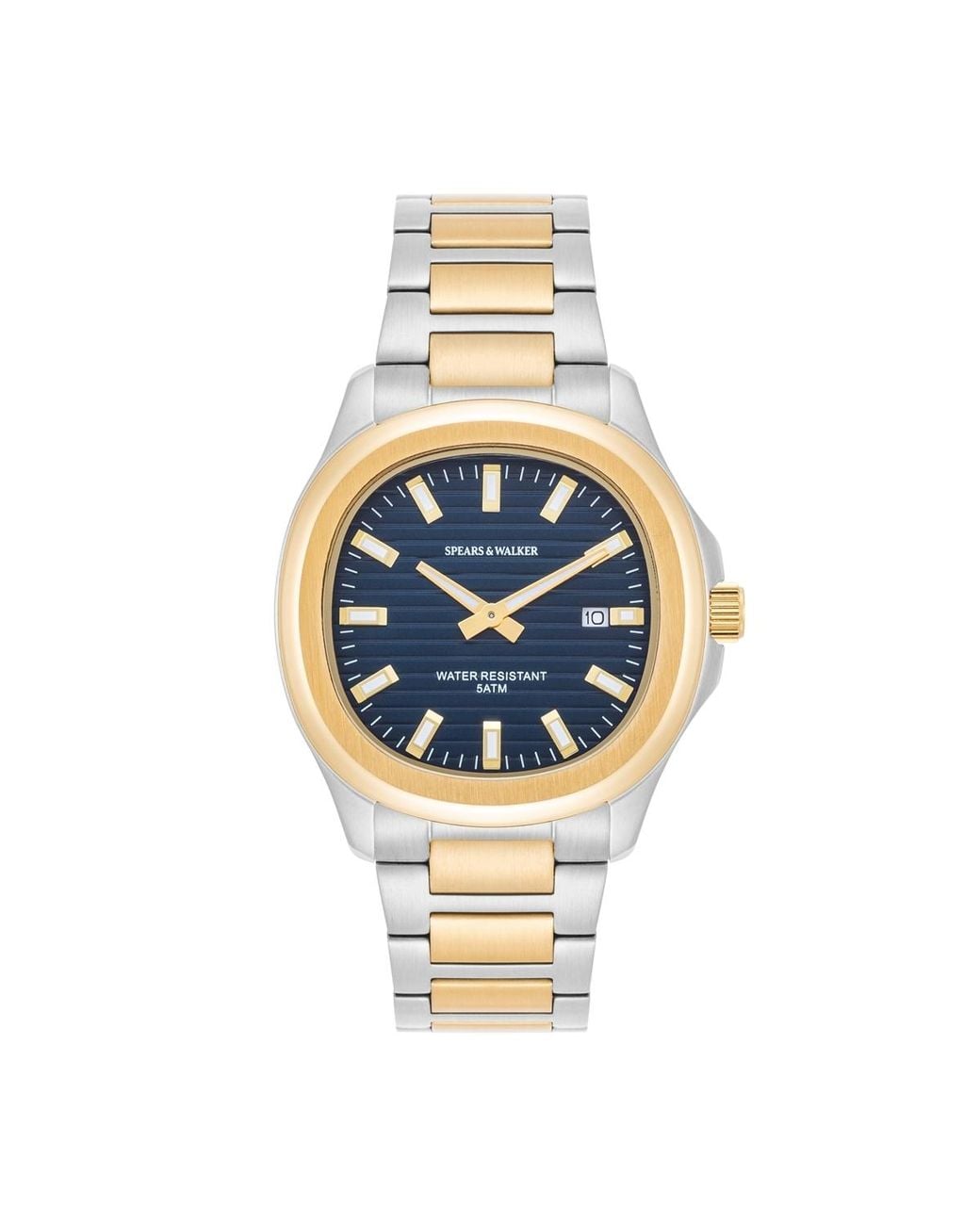 Spears & Walker Metallic Stainless Steel Watch Approx. 40.5 Mm for men